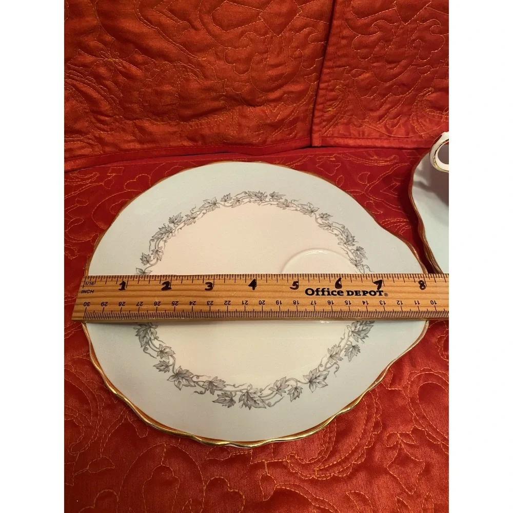 Tuscan Fine‎ English Bone China Tea Cup Lunch/Snack Plate Set  8-Pc Aristocrat